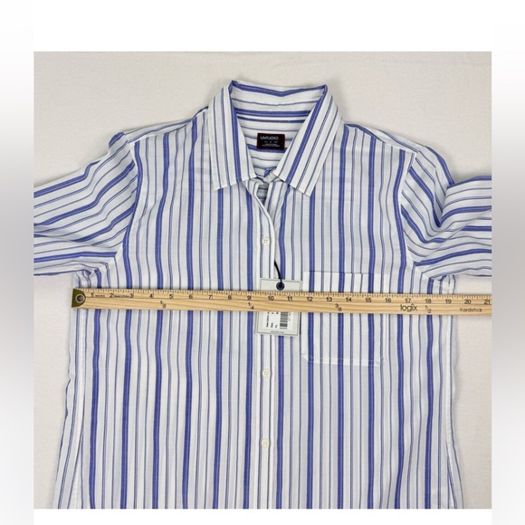 Untuckit Women’s Pinot Perse Striped Button Up - Picture 2 of 3
